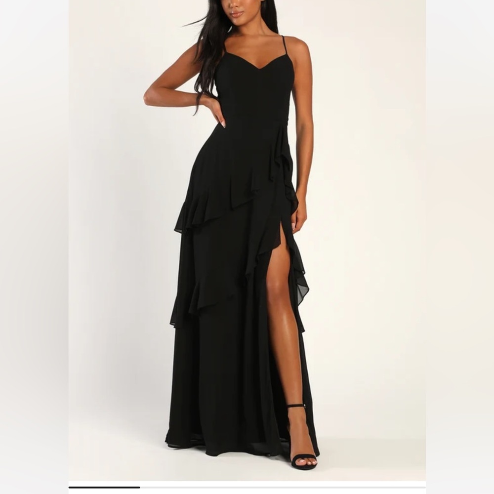 lulus black dress